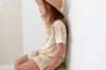 Palm leaves beige and cream kids shorts and Tee By  Bam Loves Boo