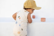 Kids Honey coloured organic Cotton corduroy cap by Bam Loves Boo