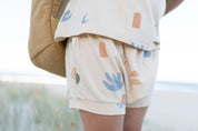 Bamboo Beige kids elements shorts  by Bam Loves Boo