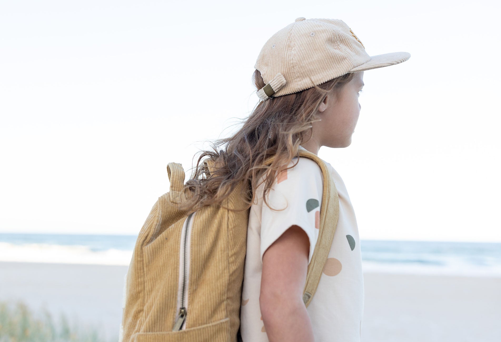 Kids Organic Cotton cap with Sun Embroidery by Bam Loves Boo