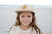 Kids Organic Cotton cap with Sun Embroidery by Bam Loves Boo