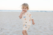 Bamboo Beige kids elements shorts  by Bam Loves Boo