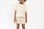 cream Oasis moon elasticated shorties by Bam Loves Boo