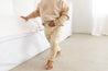 Milky Palm Beige printed bamboo Leggings by Bam Loves Boo