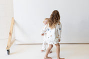 Elements Bamboo fleece shorts. white bamboo fleece by Bam Loves Boo