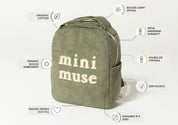 Mini Muse Organic Backpack - Olive