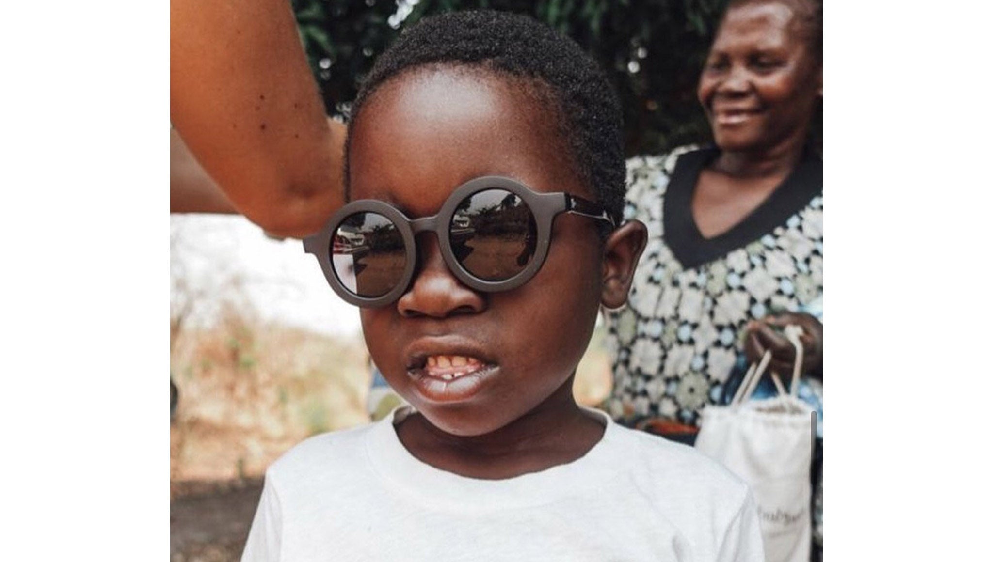 baby boy wearing babymoc sunglasses