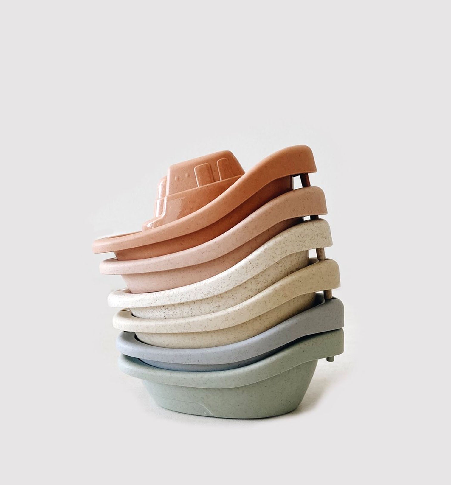 Wheat Straw coloured baby bath boat toys