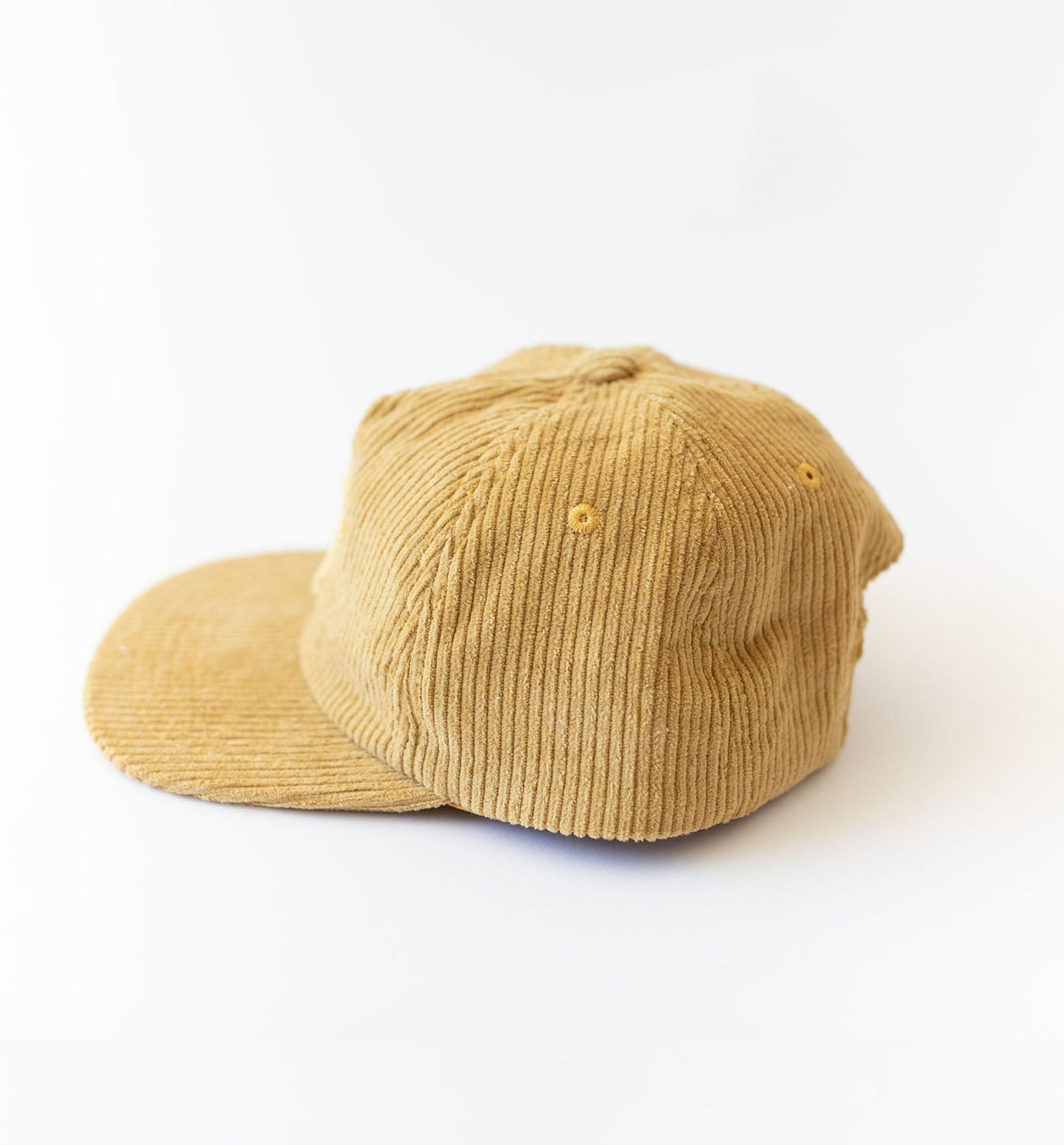 Kids Honey coloured organic Cotton corduroy cap by Bam Loves Boo