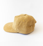 Kids Honey coloured organic Cotton corduroy cap by Bam Loves Boo