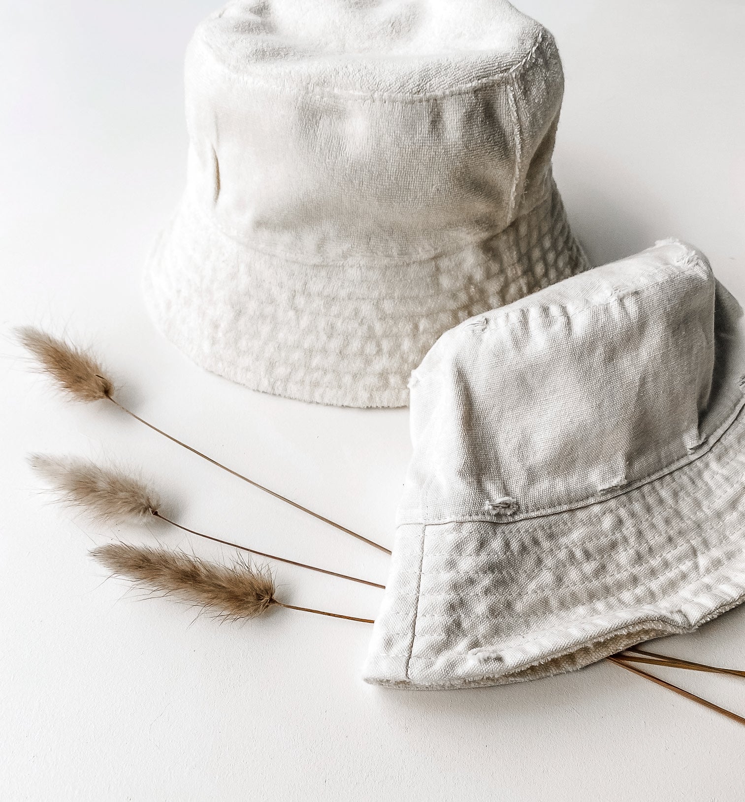 Reversible Cream Bucket Hat. Bamboo and Organic cotton by Bam Loves Boo