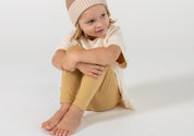 Honey coloured bamboo organic cotton leggings by Bam Loves Boo