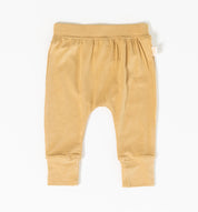 Honey coloured bamboo organic cotton leggings by Bam Loves Boo