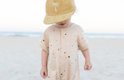 Kids Honey coloured organic Cotton corduroy cap by Bam Loves Boo