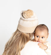 Ladies organic cotton Jacquard Palm Tree winter beanie by Bam Loves Boo 