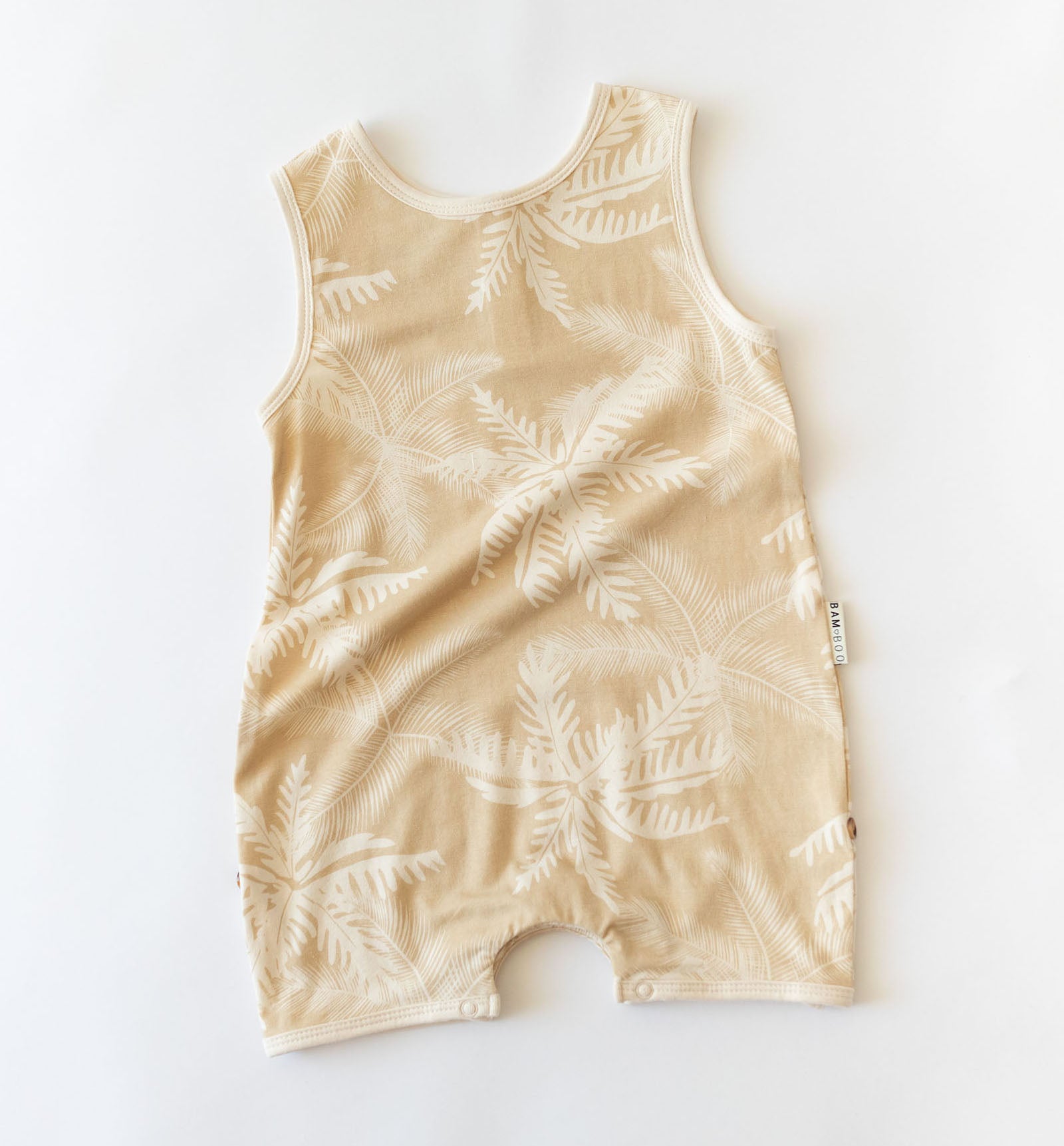 Milky Palm Baby Playsuit | Bamboo Organic Cotton | Bam Loves Boo