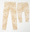 Milky Palm Beige printed bamboo Leggings by Bam Loves Boo