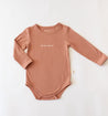 Mini muse baby bamboo long sleeve onesie by Bam Loves Booc