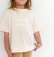 Mini muse boucle slouch cream top by Bam Loves Boo