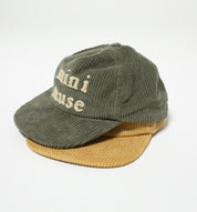 Green kids cap with mini muse embroidery