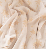 Organic Cotton blanket with Palm tree jacquard by Bam Loves Boo