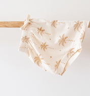 cream Oasis moon elasticated shorties by Bam Loves Boo