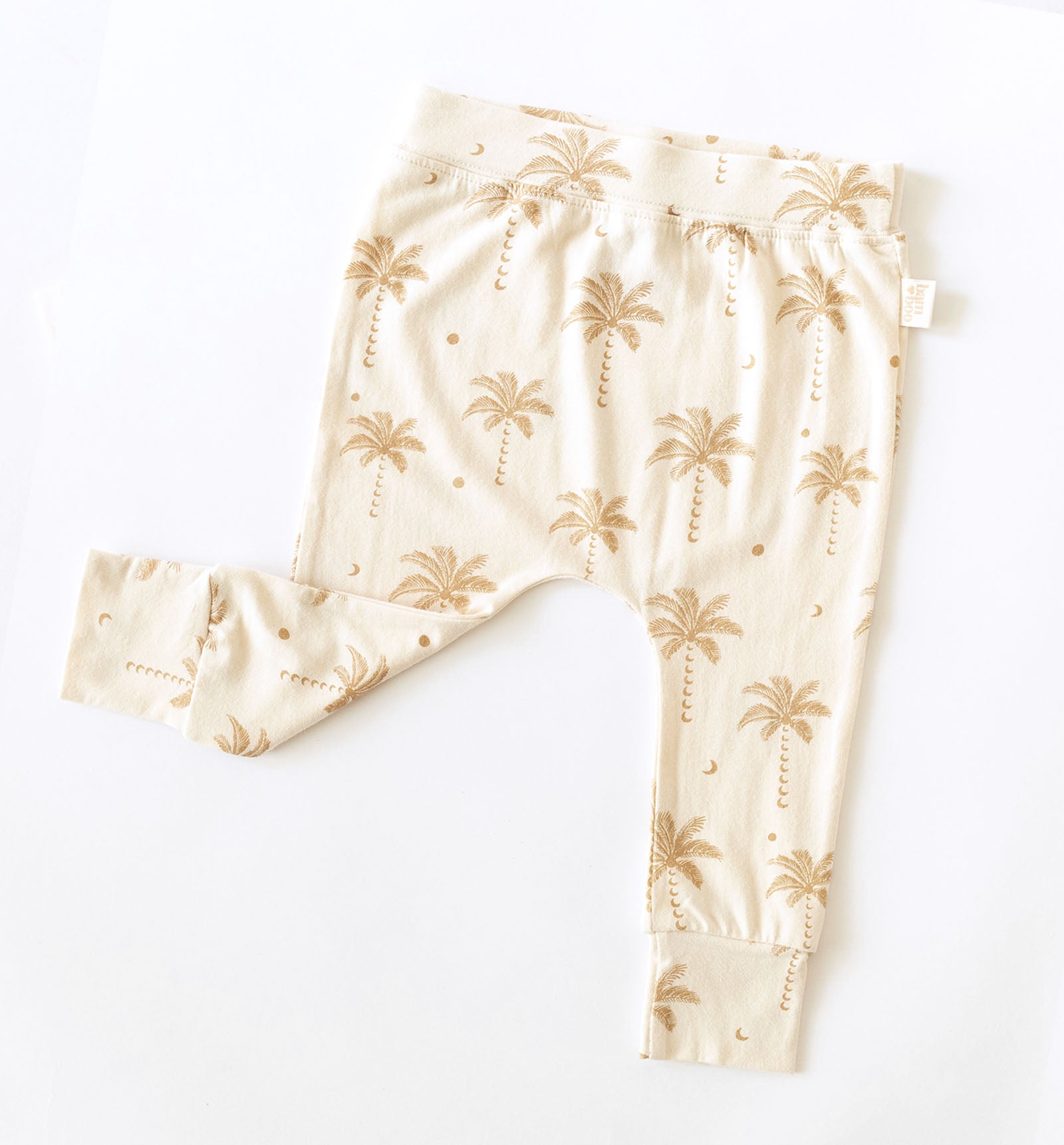 Oasis Moon palm leggings, cream by  Bam Loves Boo