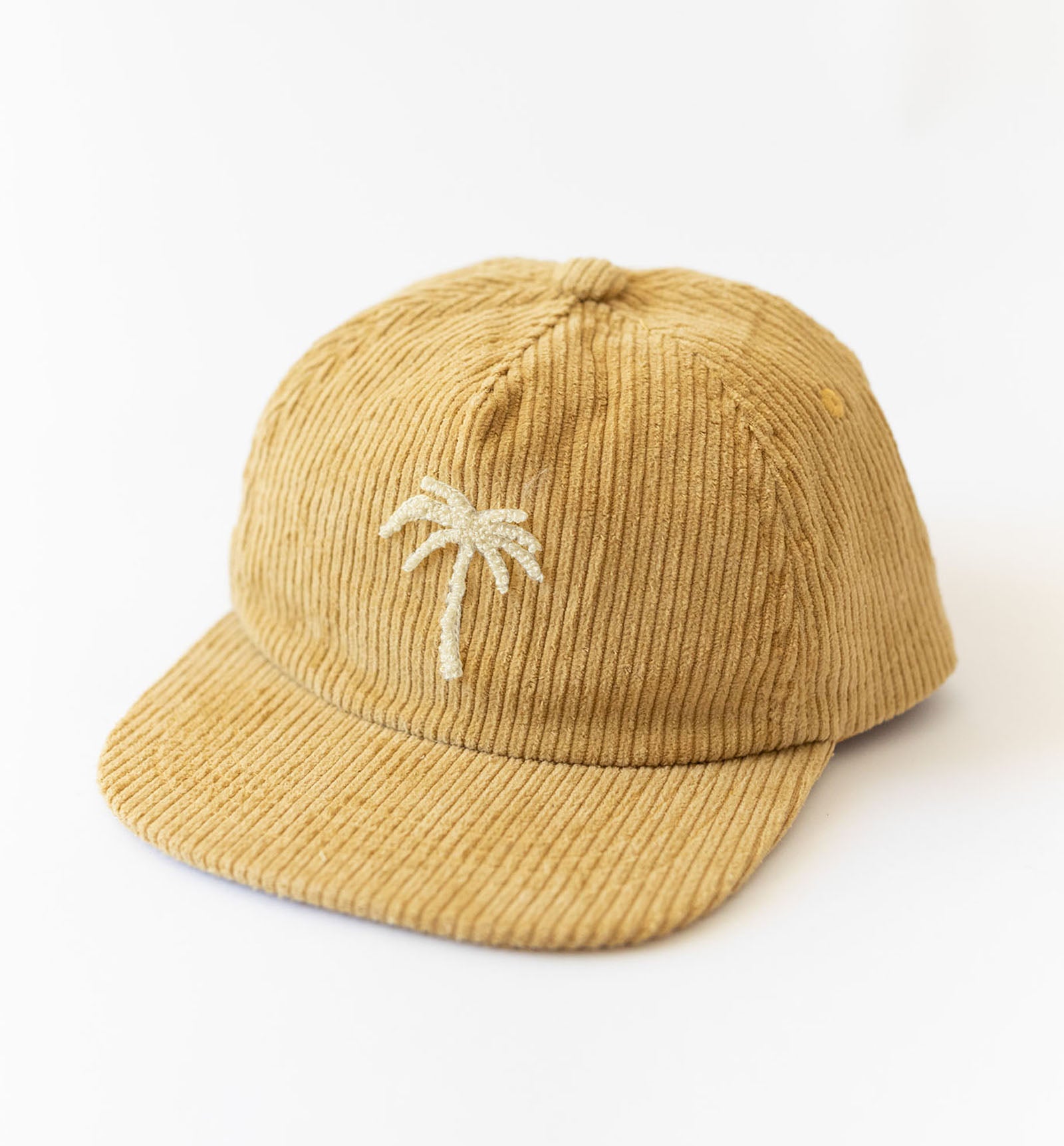 Kids Honey coloured organic Cotton corduroy cap by Bam Loves Boo