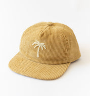 Kids Honey coloured organic Cotton corduroy cap by Bam Loves Boo