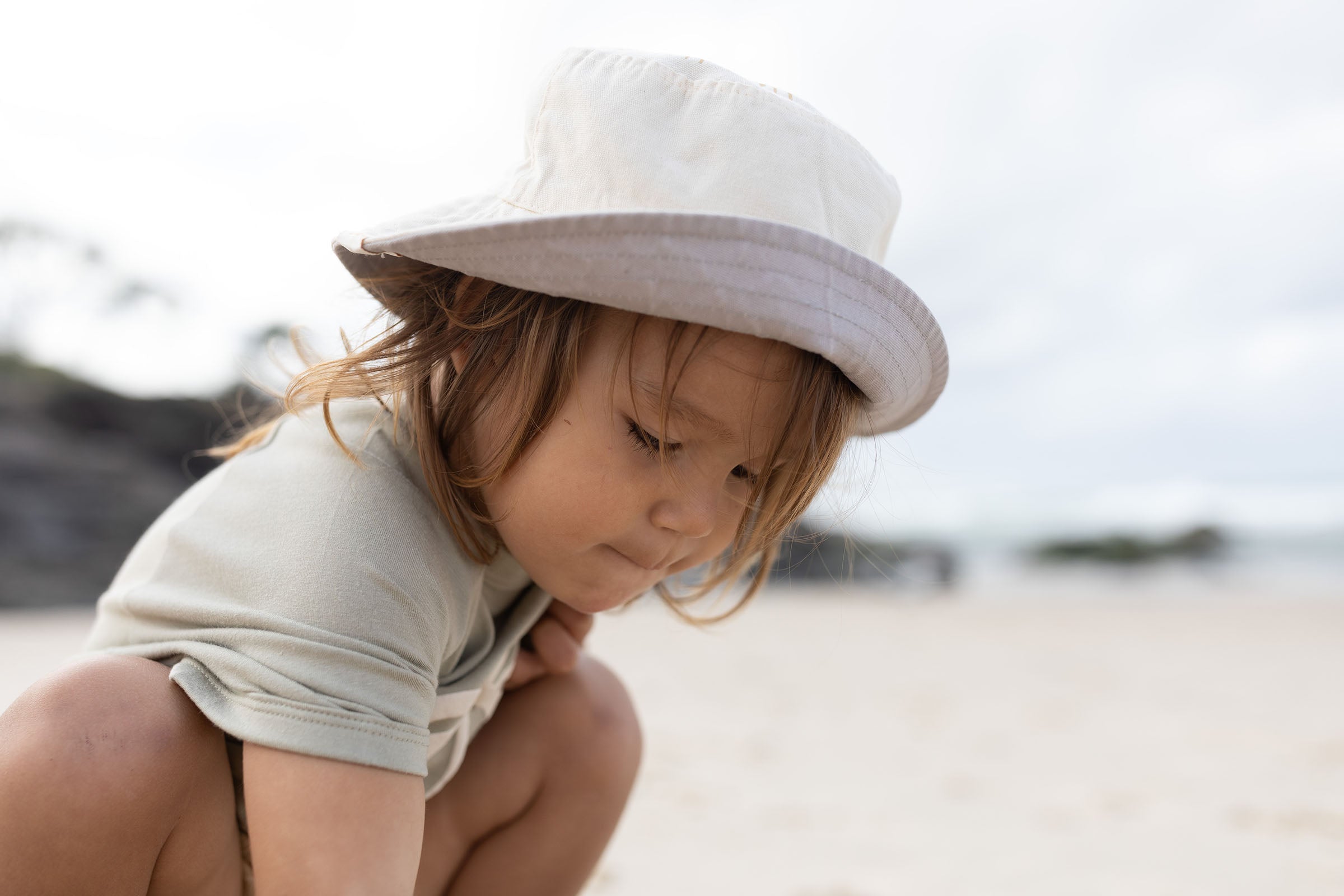 reversible organic cotton bucket hat for babies and kids