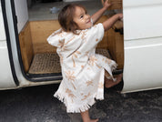 Kids Palm tree Bamboo poncho by Bam Loves Boo and Sunday Minx