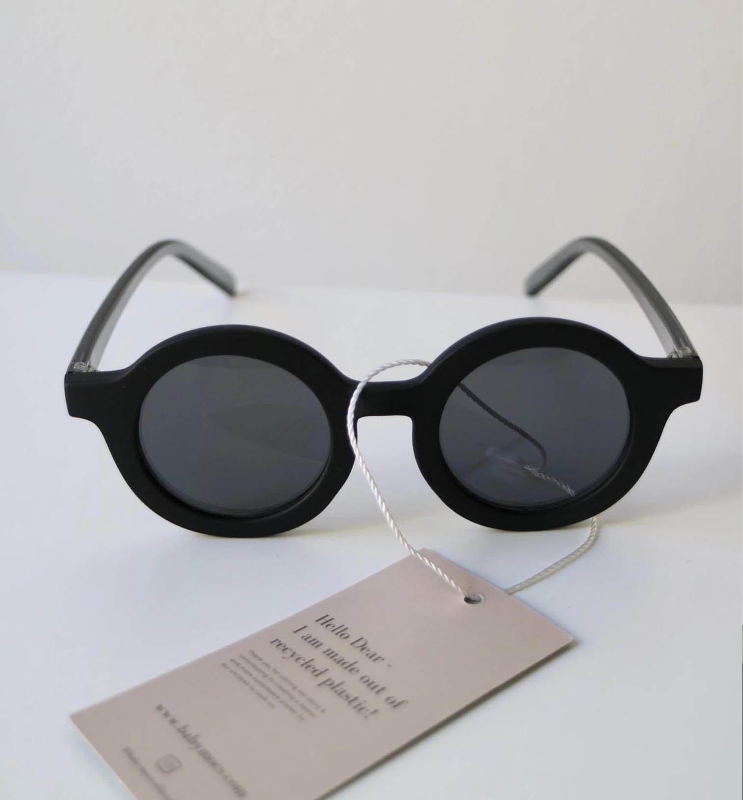 kid sunglasses 100% Recycled Plastics Black bam Loves Boo