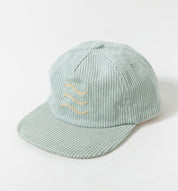 Seamist light blue organic cotton corduroy cap