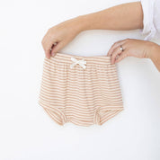 Striped kids bamboo shorts  by bam loves boo