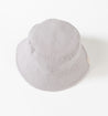 reversible blue organic cotton bucket hat for babies and kids