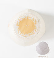 reversible organic cotton bucket hat for babies and kids