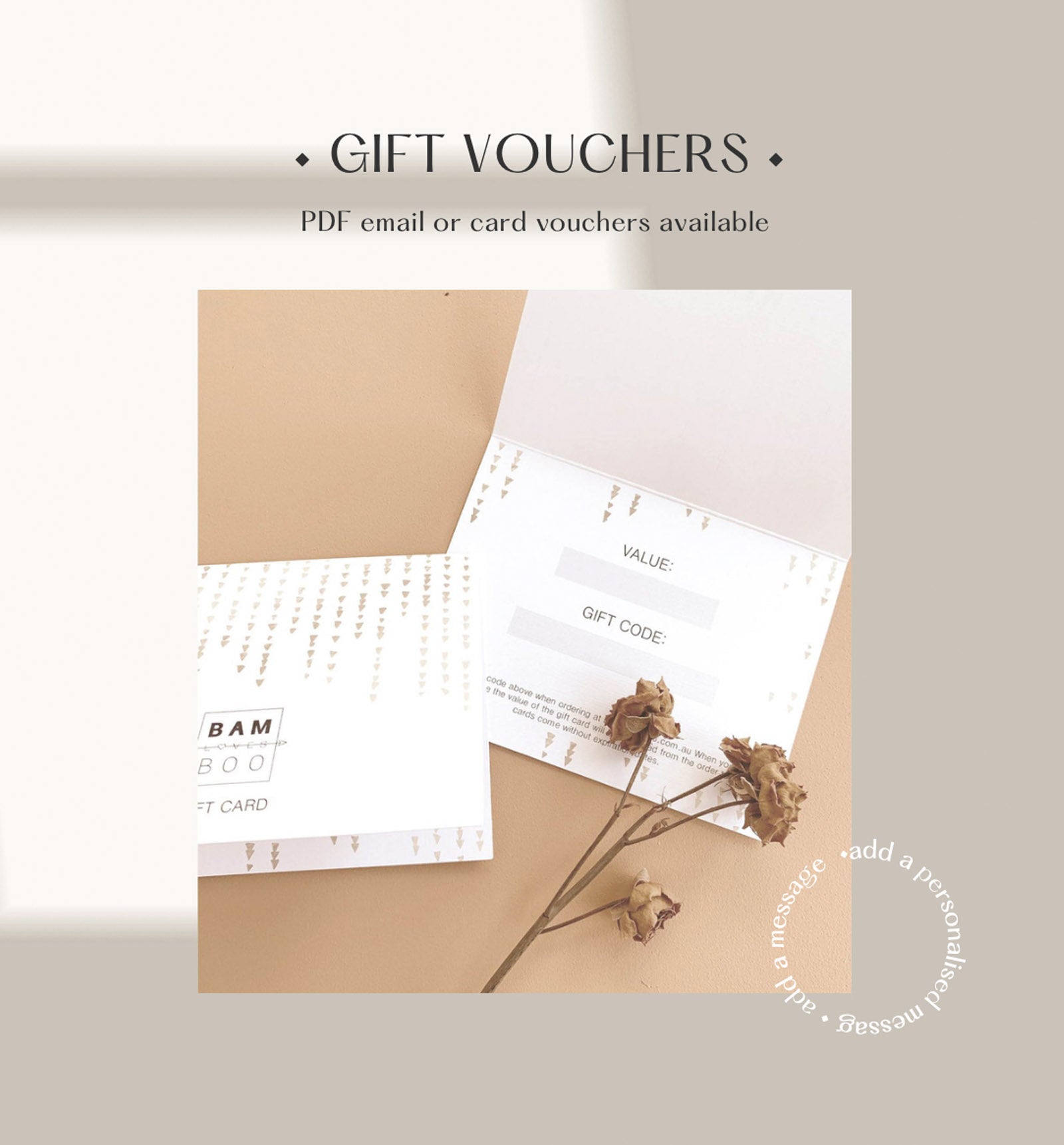Gift Voucher by Bam Loves Boo