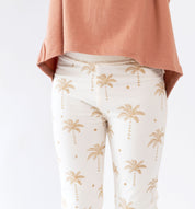 Oasis Moon palm leggings, cream by  Bam Loves Boo