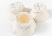 printed reversible organic cotton bucket hat for babies and kids